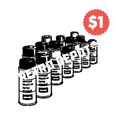 Vintage Spray Paint Cans Vector