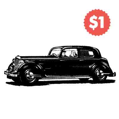 Vintage Car Vector Illustration